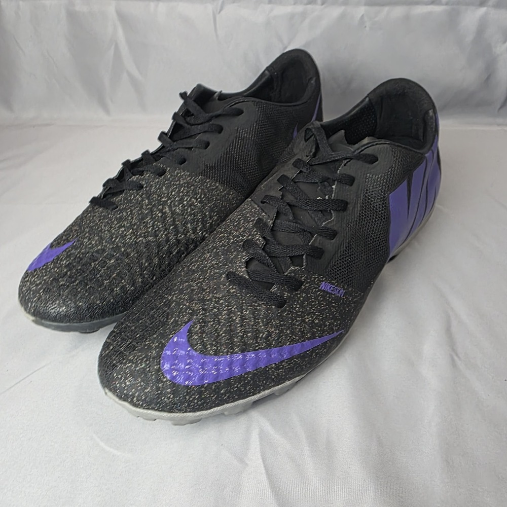 Nike FC247 Bomba Finale II ACC Mens Size 12.5 Black Puple Anthracite 580447-050 - Picture 4 of 16